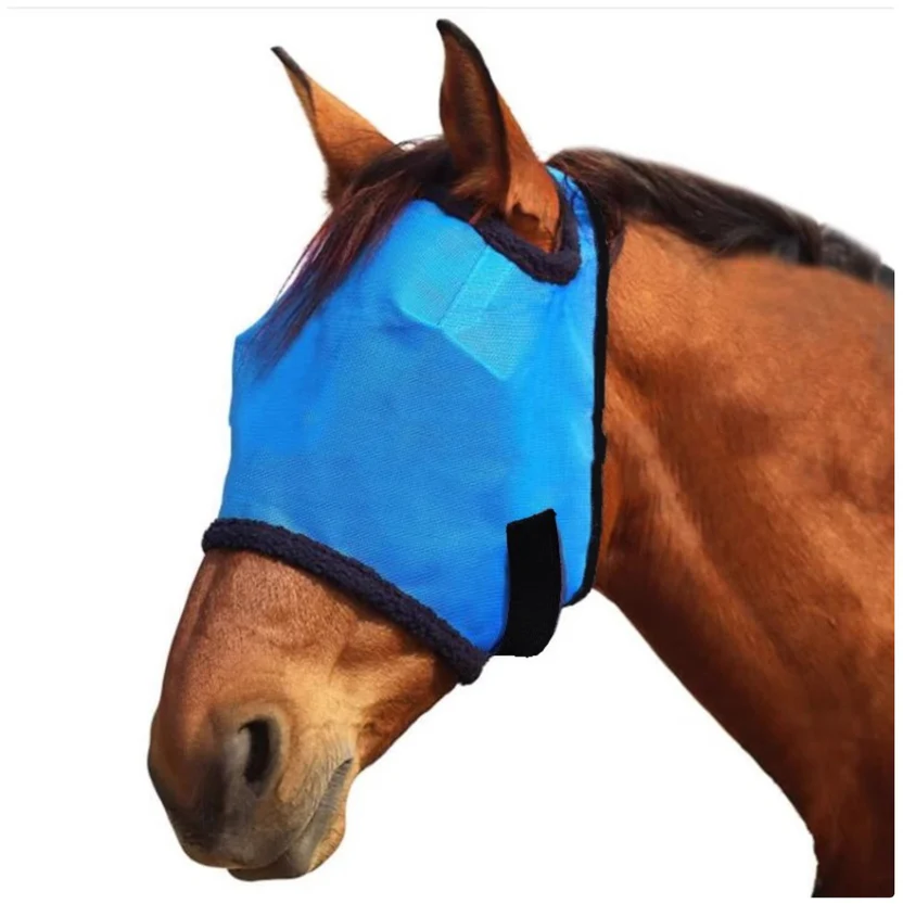 Åndbar Fluebeskyttelsesmaske til Heste