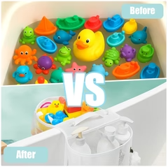 Dobbeltlaget Badeværelses Organizer med Sugekop