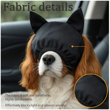 Hundesovemaske med Katteører