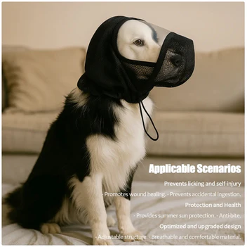 Justerbar Beskyttelsesmaske til Hunde
