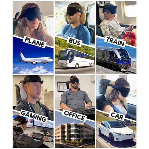 Alt-i-Én Rejsehovedpude og Sovemaske